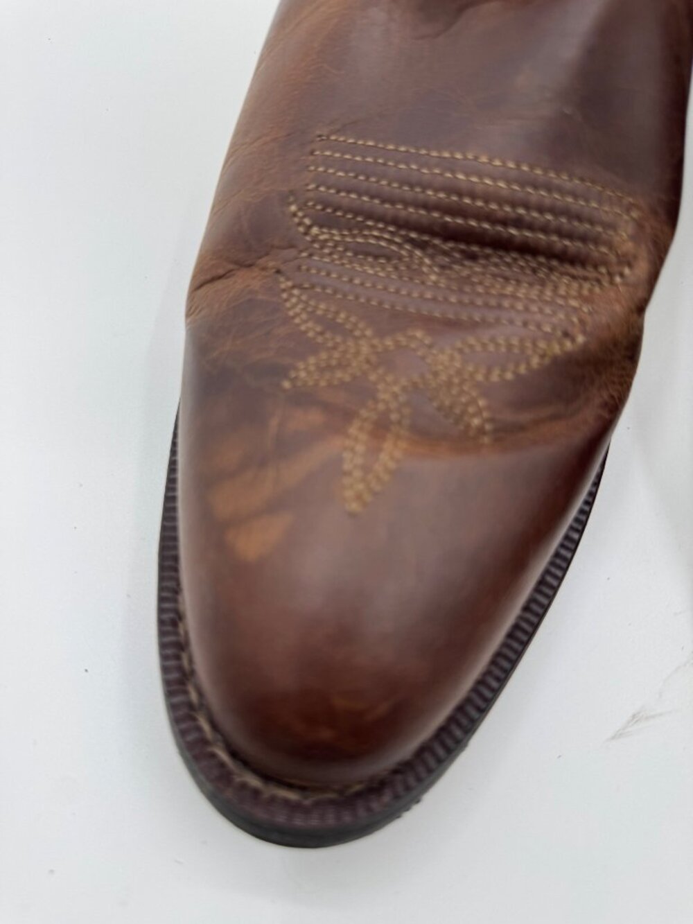 Laredo Tori Western Cowboy Boots Size 8.5 With Embroidered Design Pull-On Tabs D - Picture 4 of 14